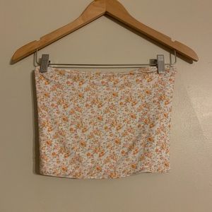 Floral tube top